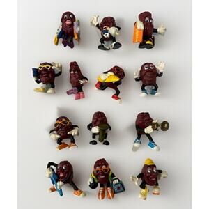 California Raisins 1987-1988 Vintage Figure Lot Of 14 PVC 2” Musicians Dancers